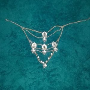Gold diamond necklace
